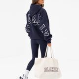 Varsity Isabel Oversized Hoodie - True Navy