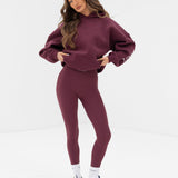 Varsity Isabel Oversized Hoodie - Old Burgundy