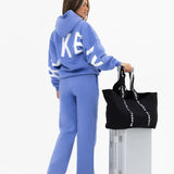Isabel Oversized Hoodie - Cornflower Blue