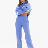 Isabel Oversized Hoodie - Cornflower Blue