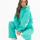 Isabel Oversized Hoodie - Turquoise
