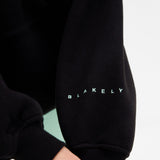 Isabel Oversized Hoodie - Black & Pastel Green