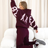 Isabel Oversized Hoodie - Deep Burgundy