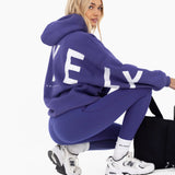 Isabel Oversized Hoodie - Bold Purple