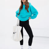 Isabel Oversized Hoodie - Aqua