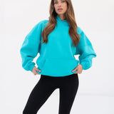 Isabel Oversized Hoodie - Aqua