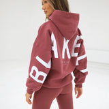 Isabel Oversized Hoodie - Berry