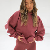Isabel Oversized Hoodie - Berry