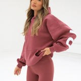 Isabel Oversized Hoodie - Berry