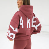 Isabel Oversized Hoodie - Berry