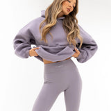 Isabel Oversized Hoodie - Soft Purple