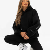 Borg Isabel Oversized Hoodie - Black