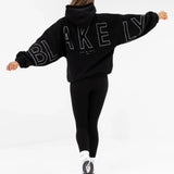 Borg Isabel Oversized Hoodie - Black