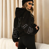 Borg Isabel Oversized Hoodie - Black