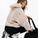 Borg Isabel Oversized Hoodie - Tan