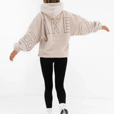 Borg Isabel Oversized Hoodie - Tan