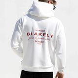 Monaco Relaxed Hoodie - White & Red