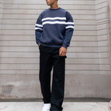 Noah Relaxed Jumper - True Navy