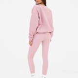 Varsity Oversized Jumper - Vintage Pink