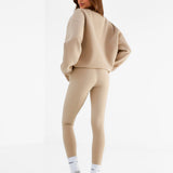 Varsity Oversized Jumper - Tan