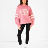 Briston Oversized Jumper - Warm Rose