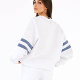Briston Oversized Jumper - Marl White