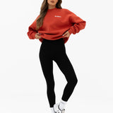 Naomi Oversized Jumper - Washed Red