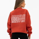 Naomi Oversized Jumper - Washed Red