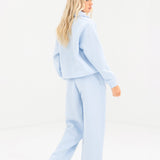 Alexis 1/4 Zip Jumper - Powder Blue