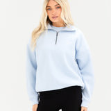 Alexis 1/4 Zip Jumper - Powder Blue