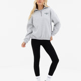 Alexis 1/4 Zip Jumper - Marl Grey
