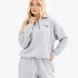 Alexis 1/4 Zip Jumper - Marl Grey