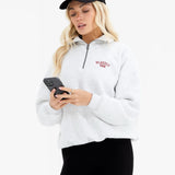 Alexis 1/4 Zip Jumper - Marl White