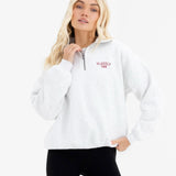 Alexis 1/4 Zip Jumper - Marl White
