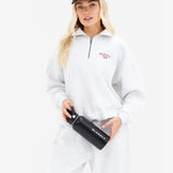 Alexis 1/4 Zip Jumper - Marl White