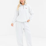 Alexis 1/4 Zip Jumper - Marl White
