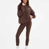 Heritage 1/4 Zip Jumper - Dark Chocolate