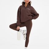 Heritage 1/4 Zip Jumper - Dark Chocolate