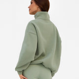Heritage 1/4 Zip Jumper - Light Green
