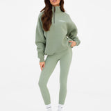 Heritage 1/4 Zip Jumper - Light Green