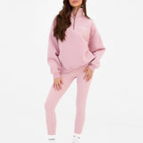 Heritage 1/4 Zip Jumper - Vintage Pink