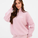 Heritage 1/4 Zip Jumper - Vintage Pink