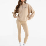 Heritage 1/4 Zip Jumper - Tan