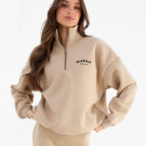 Heritage 1/4 Zip Jumper - Tan