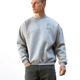 Apex City Relaxed Jumper - Marl Grey