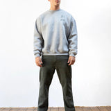 Apex City Relaxed Jumper - Marl Grey