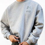 Apex City Relaxed Jumper - Marl Grey