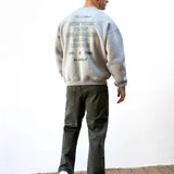 Apex City Relaxed Jumper - Marl Grey