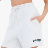 Heritage Jogger Shorts - Marl White & Deep Green