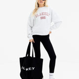 Alexis Oversized Jumper - Marl White